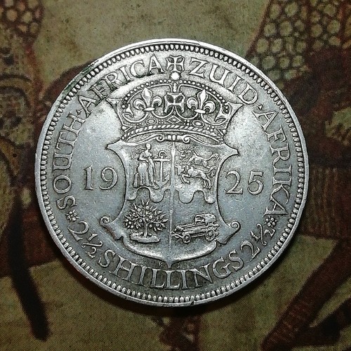 Sudafrica 1925 argento 1 2 - sudafrica, 1/2