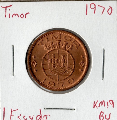 Moneta timor escudo 1970 - timor,