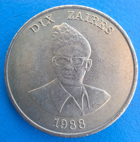 Zaïre zaires 1988 mobutu - zaires,