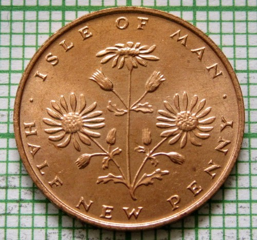 Isle man 1975 - isle, halfpenny